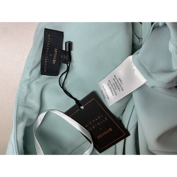 Michael Costello x Revolve 'Ava' Blue Polyester Dress Size M - NWT - Picture 4 of 4